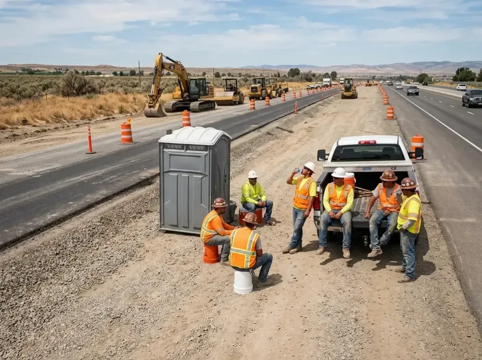 highway-road-construction-crew-007 — frequently asked questions, Porta Potty and Restroom Rentals in Bluffton, SC